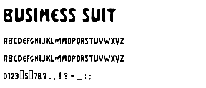 Business Suit font